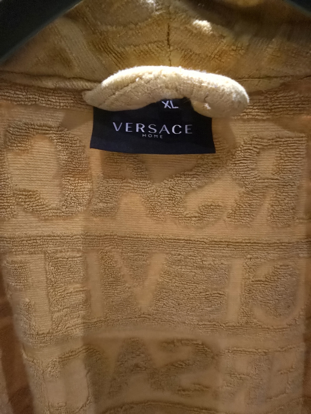 Versace Yellow Velvet Robe - Picture 2 of 3